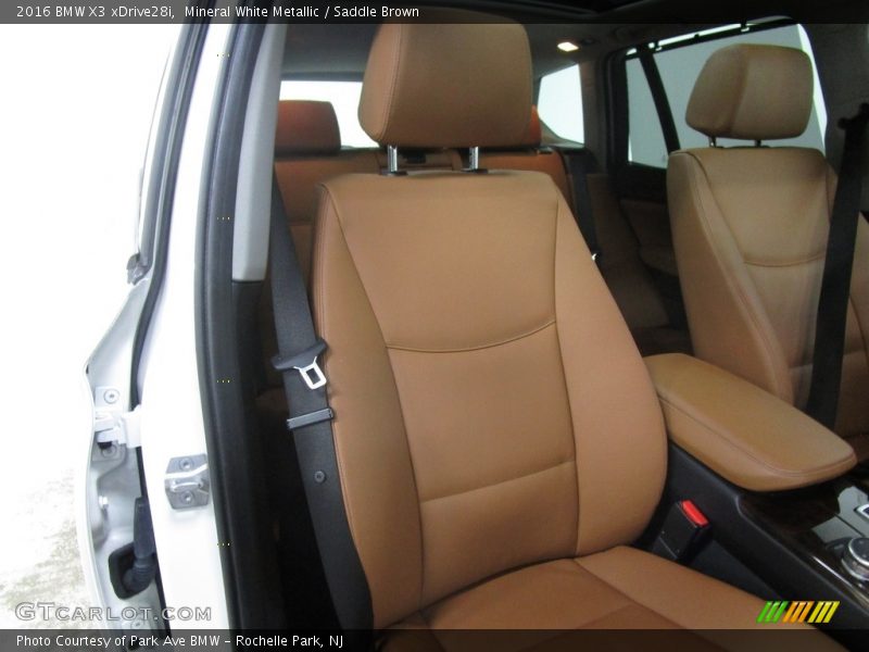 Mineral White Metallic / Saddle Brown 2016 BMW X3 xDrive28i