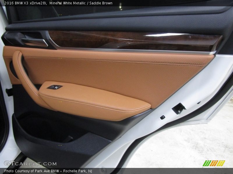 Mineral White Metallic / Saddle Brown 2016 BMW X3 xDrive28i