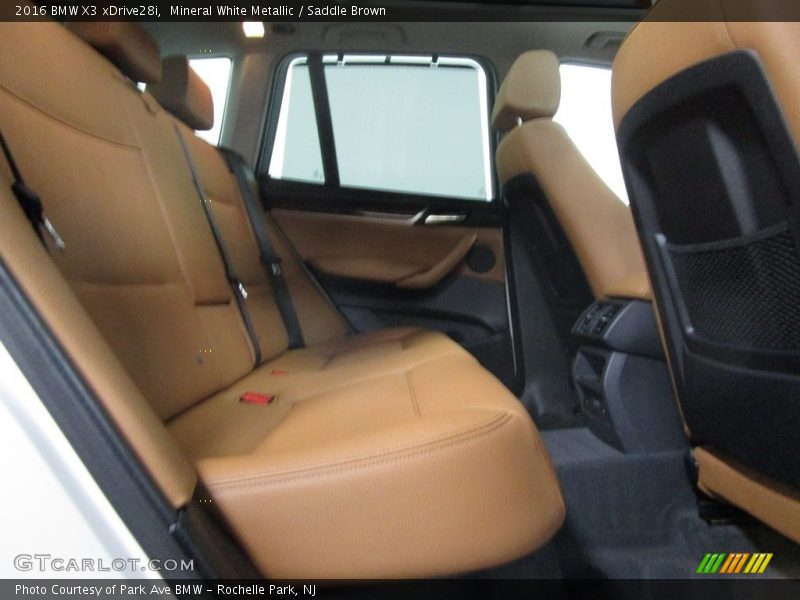 Mineral White Metallic / Saddle Brown 2016 BMW X3 xDrive28i