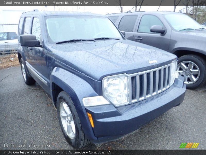 Modern Blue Pearl / Pastel Slate Gray 2008 Jeep Liberty Limited 4x4