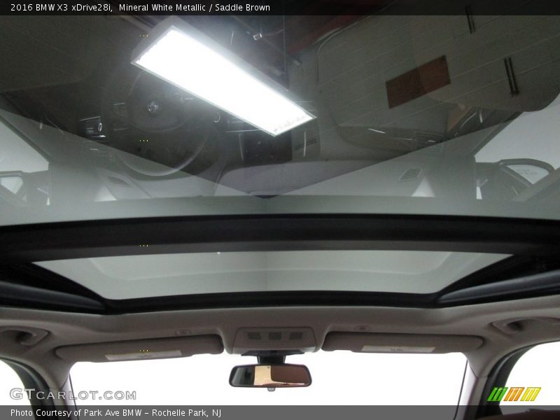 Mineral White Metallic / Saddle Brown 2016 BMW X3 xDrive28i