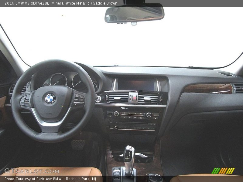 Mineral White Metallic / Saddle Brown 2016 BMW X3 xDrive28i