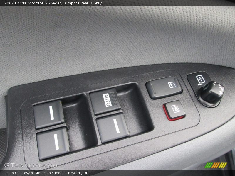 Graphite Pearl / Gray 2007 Honda Accord SE V6 Sedan