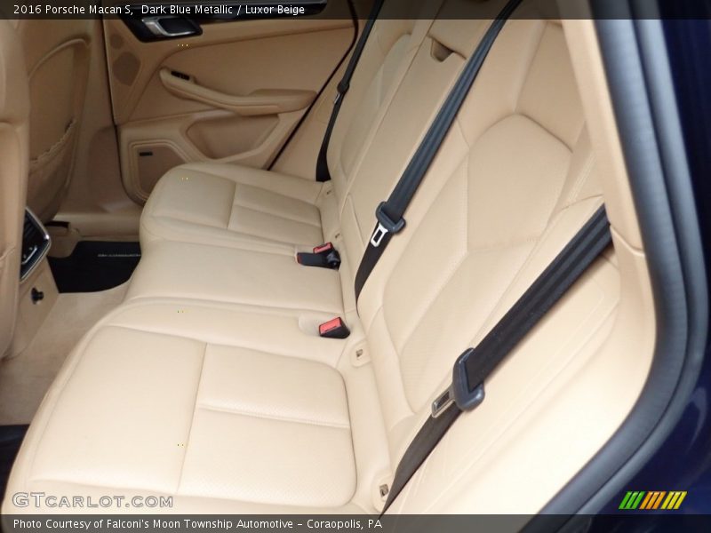 Dark Blue Metallic / Luxor Beige 2016 Porsche Macan S