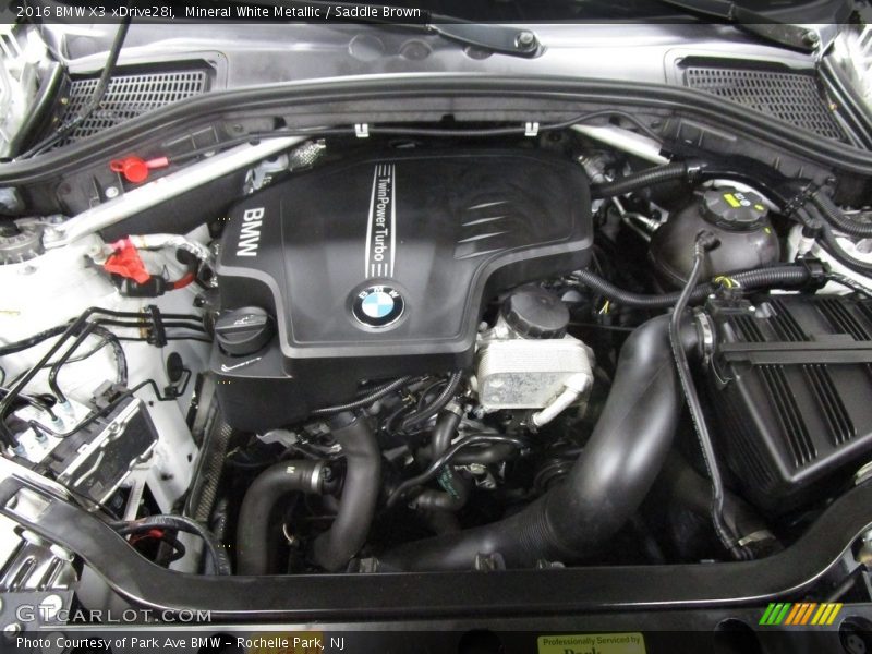 Mineral White Metallic / Saddle Brown 2016 BMW X3 xDrive28i