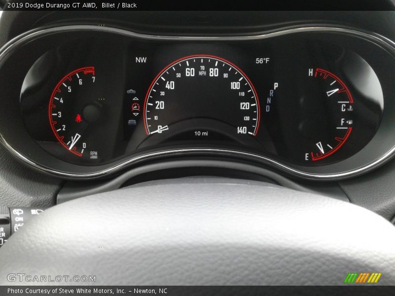 Billet / Black 2019 Dodge Durango GT AWD