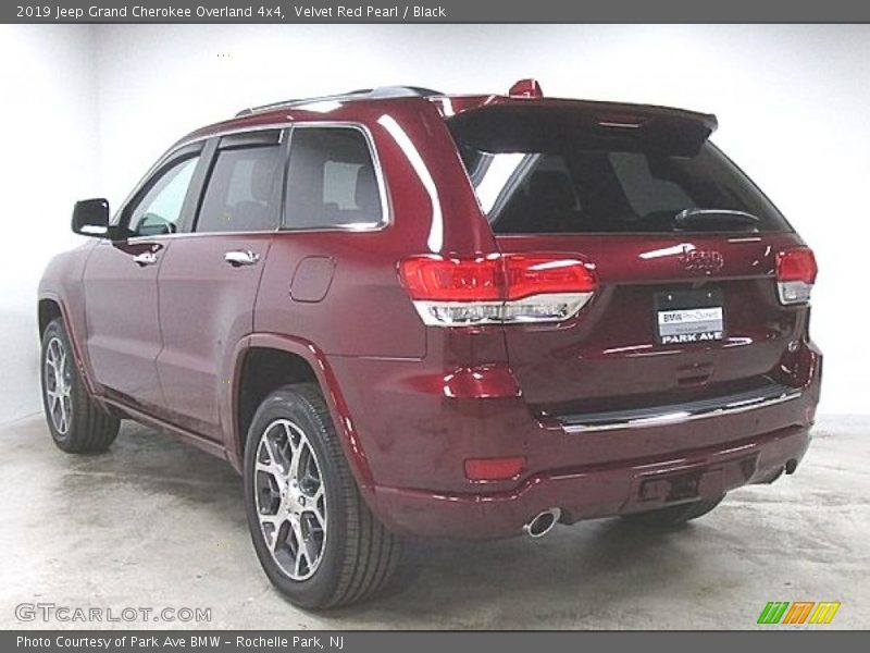 Velvet Red Pearl / Black 2019 Jeep Grand Cherokee Overland 4x4