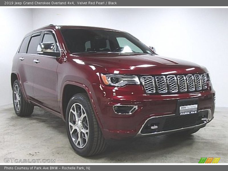 Velvet Red Pearl / Black 2019 Jeep Grand Cherokee Overland 4x4