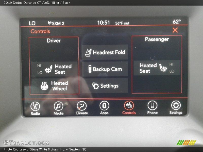 Billet / Black 2019 Dodge Durango GT AWD