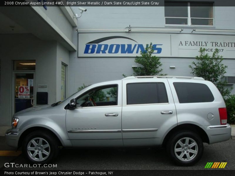 Bright Silver Metallic / Dark Slate Gray/Light Slate Gray 2008 Chrysler Aspen Limited 4WD