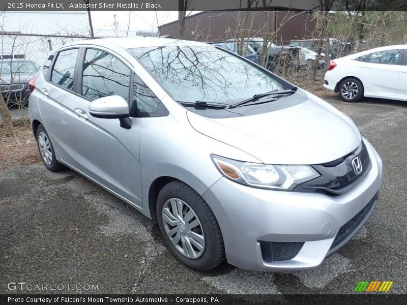 Alabaster Silver Metallic / Black 2015 Honda Fit LX