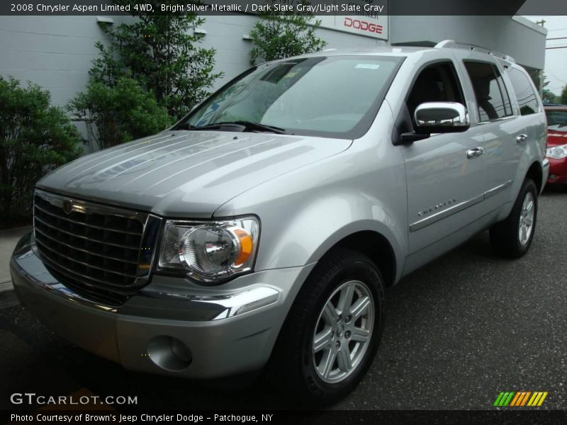 Bright Silver Metallic / Dark Slate Gray/Light Slate Gray 2008 Chrysler Aspen Limited 4WD