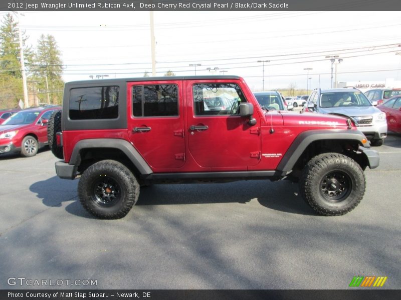Deep Cherry Red Crystal Pearl / Black/Dark Saddle 2012 Jeep Wrangler Unlimited Rubicon 4x4