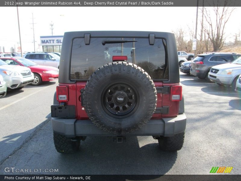 Deep Cherry Red Crystal Pearl / Black/Dark Saddle 2012 Jeep Wrangler Unlimited Rubicon 4x4