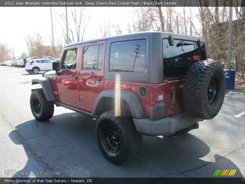 Deep Cherry Red Crystal Pearl / Black/Dark Saddle 2012 Jeep Wrangler Unlimited Rubicon 4x4