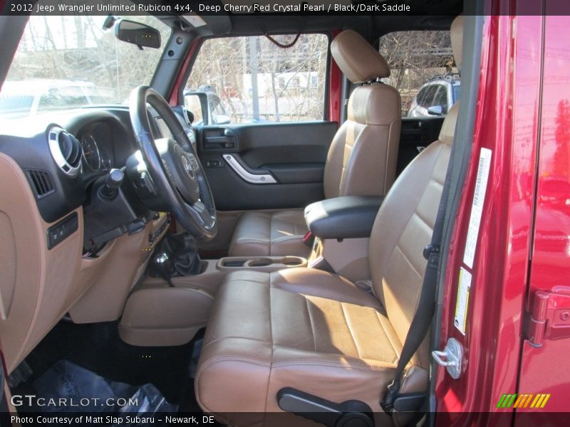 Deep Cherry Red Crystal Pearl / Black/Dark Saddle 2012 Jeep Wrangler Unlimited Rubicon 4x4