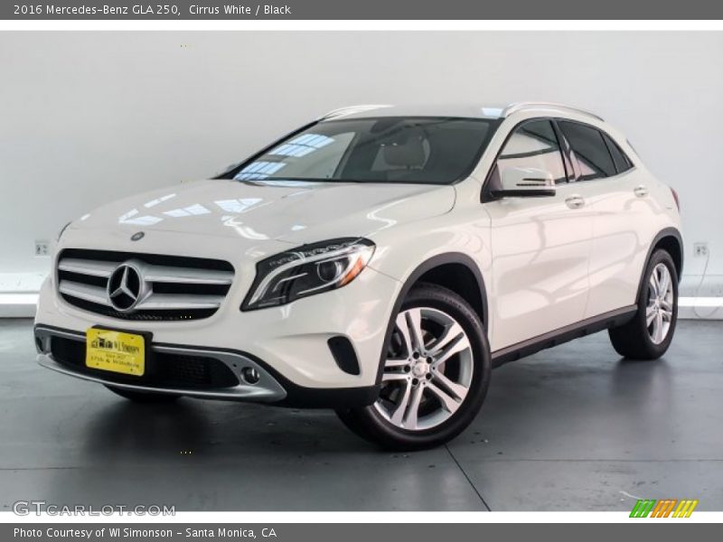 Cirrus White / Black 2016 Mercedes-Benz GLA 250
