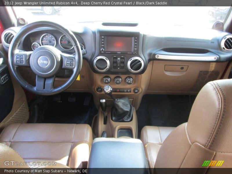 Deep Cherry Red Crystal Pearl / Black/Dark Saddle 2012 Jeep Wrangler Unlimited Rubicon 4x4