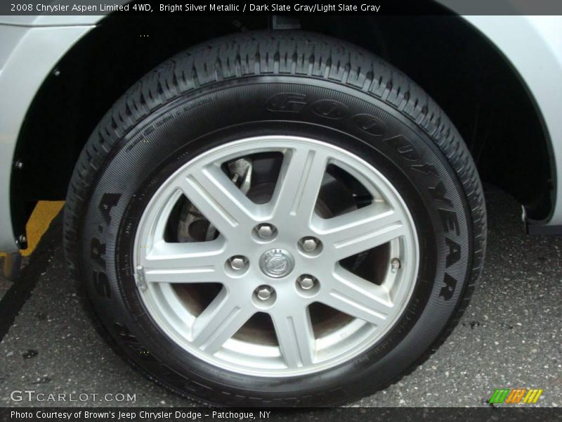 Bright Silver Metallic / Dark Slate Gray/Light Slate Gray 2008 Chrysler Aspen Limited 4WD