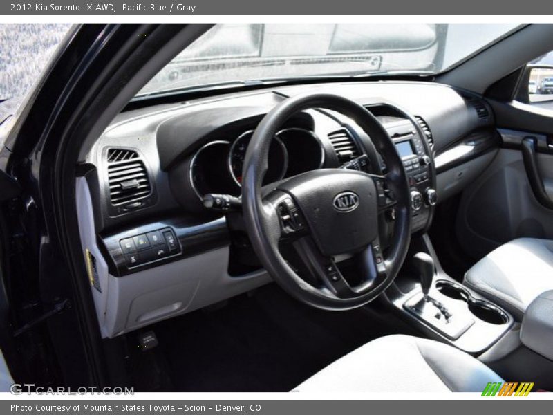 Pacific Blue / Gray 2012 Kia Sorento LX AWD