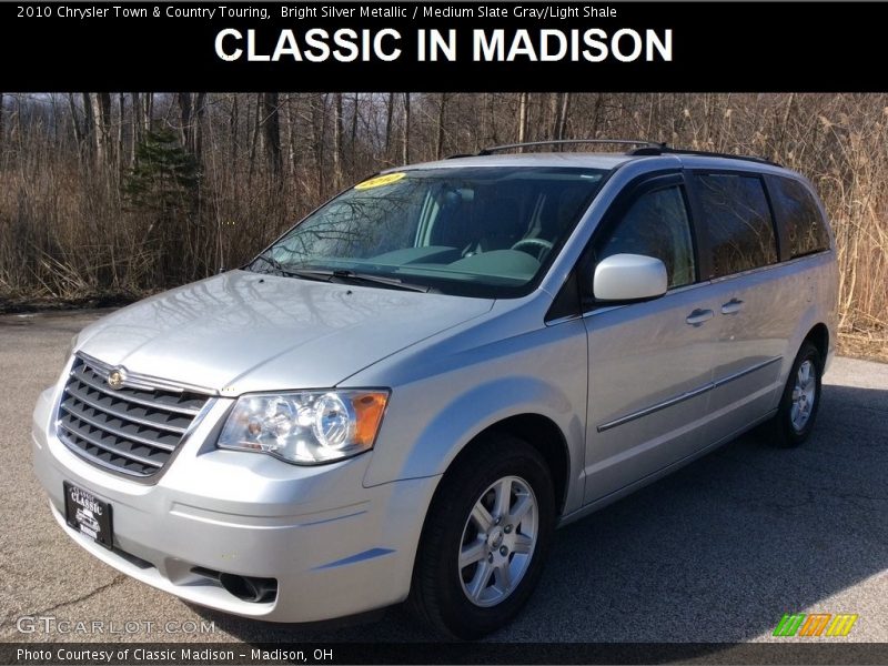 Bright Silver Metallic / Medium Slate Gray/Light Shale 2010 Chrysler Town & Country Touring
