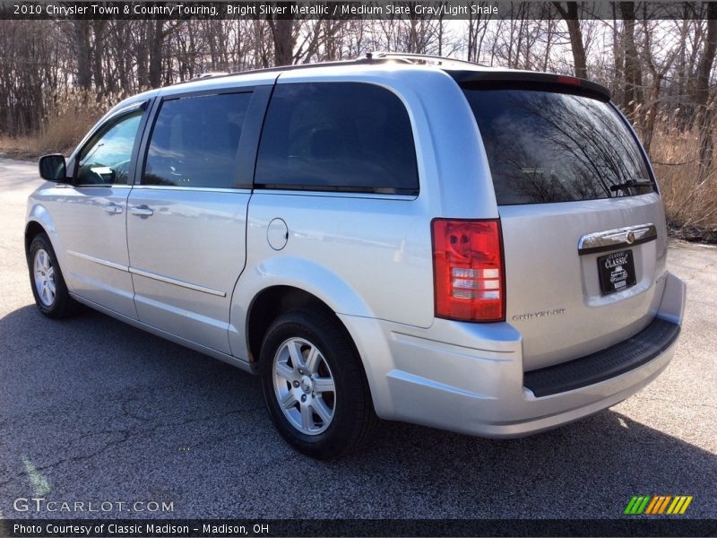 Bright Silver Metallic / Medium Slate Gray/Light Shale 2010 Chrysler Town & Country Touring
