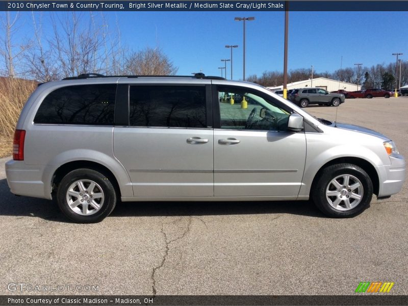 Bright Silver Metallic / Medium Slate Gray/Light Shale 2010 Chrysler Town & Country Touring