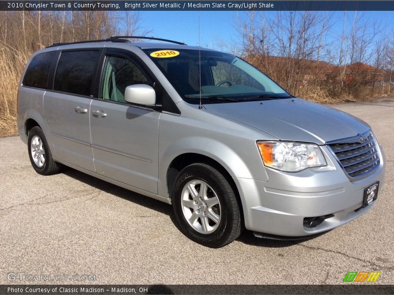 Bright Silver Metallic / Medium Slate Gray/Light Shale 2010 Chrysler Town & Country Touring