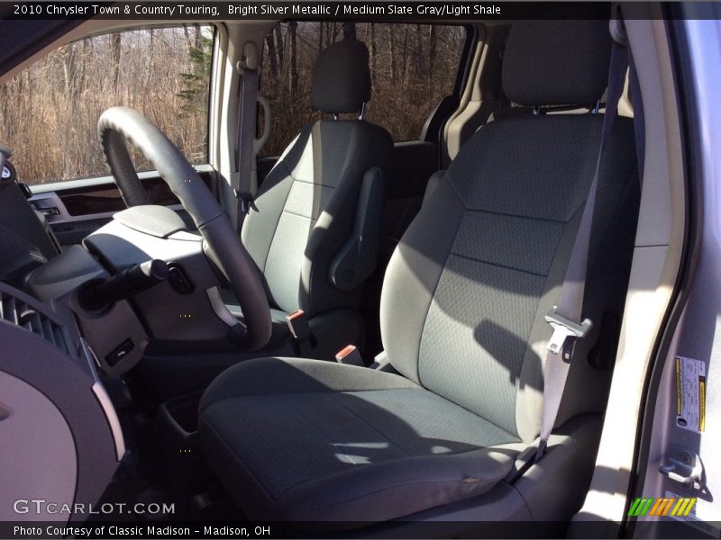 Bright Silver Metallic / Medium Slate Gray/Light Shale 2010 Chrysler Town & Country Touring