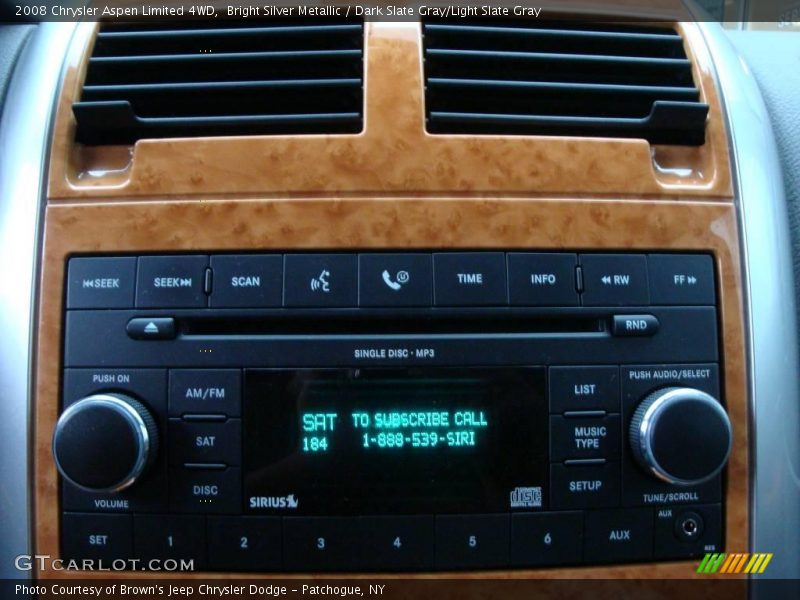 Bright Silver Metallic / Dark Slate Gray/Light Slate Gray 2008 Chrysler Aspen Limited 4WD