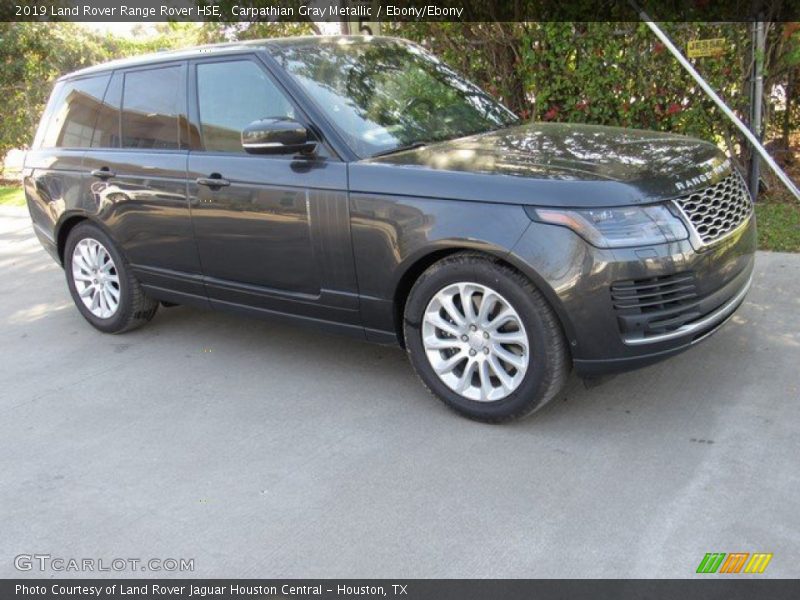 Carpathian Gray Metallic / Ebony/Ebony 2019 Land Rover Range Rover HSE