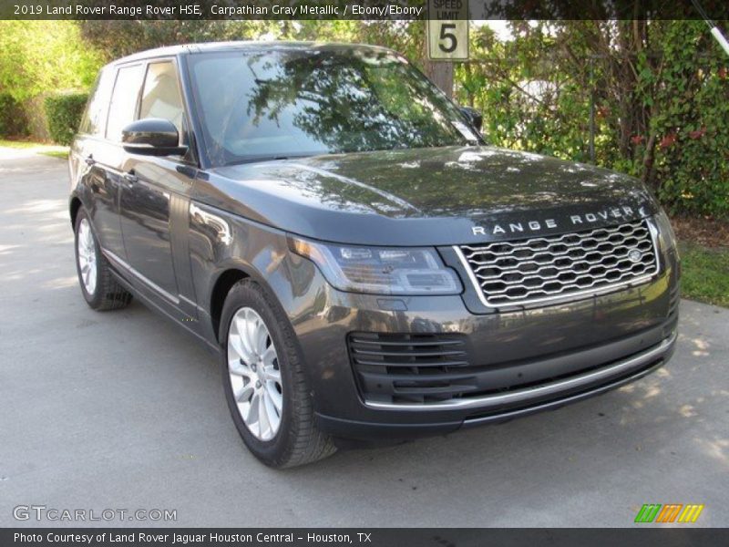 Carpathian Gray Metallic / Ebony/Ebony 2019 Land Rover Range Rover HSE