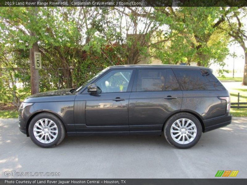 Carpathian Gray Metallic / Ebony/Ebony 2019 Land Rover Range Rover HSE