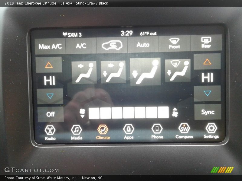 Sting-Gray / Black 2019 Jeep Cherokee Latitude Plus 4x4
