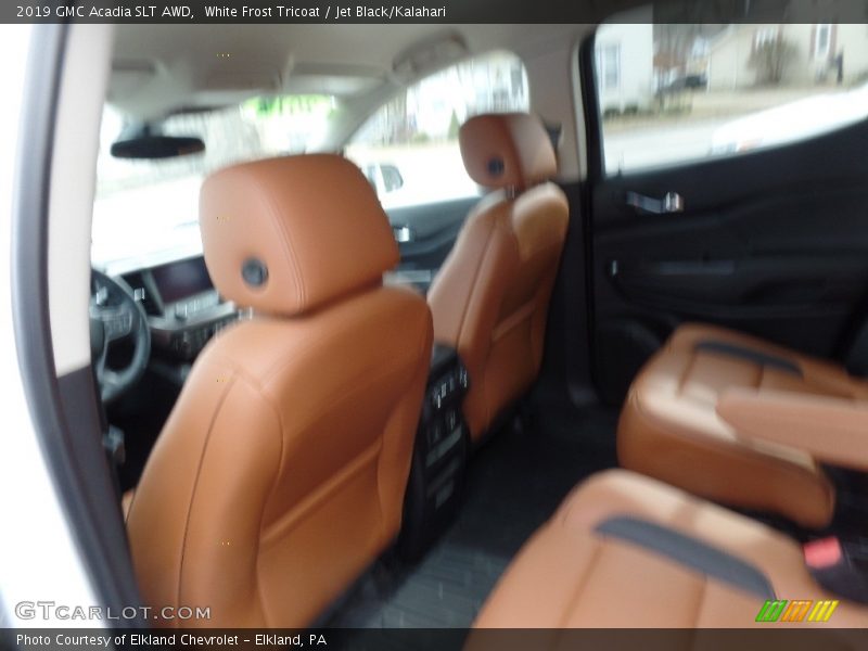 White Frost Tricoat / Jet Black/Kalahari 2019 GMC Acadia SLT AWD