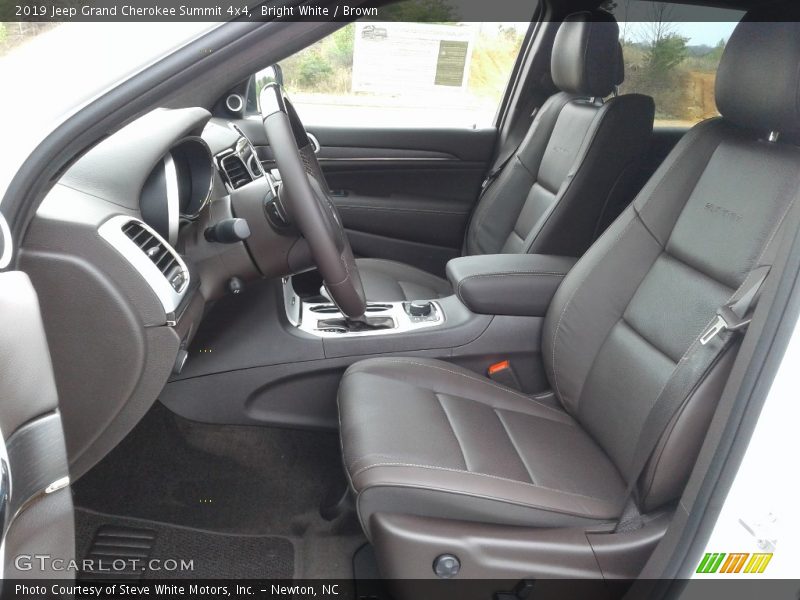 Bright White / Brown 2019 Jeep Grand Cherokee Summit 4x4