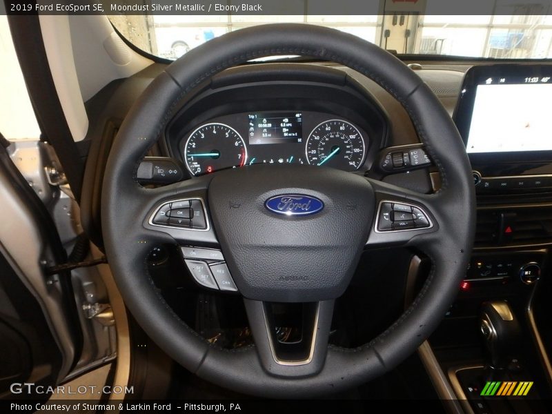 Moondust Silver Metallic / Ebony Black 2019 Ford EcoSport SE