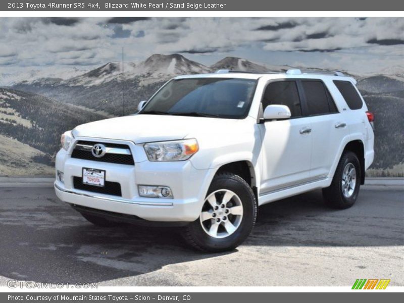 Blizzard White Pearl / Sand Beige Leather 2013 Toyota 4Runner SR5 4x4