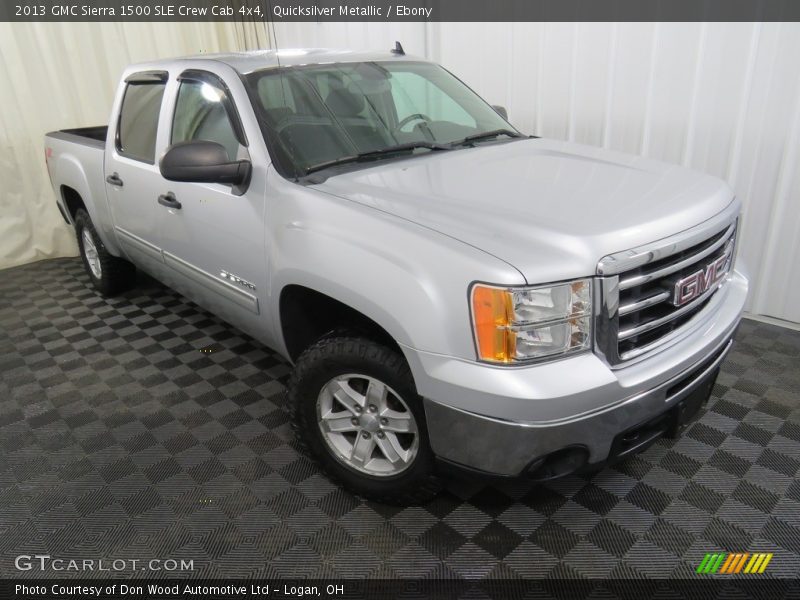 Quicksilver Metallic / Ebony 2013 GMC Sierra 1500 SLE Crew Cab 4x4