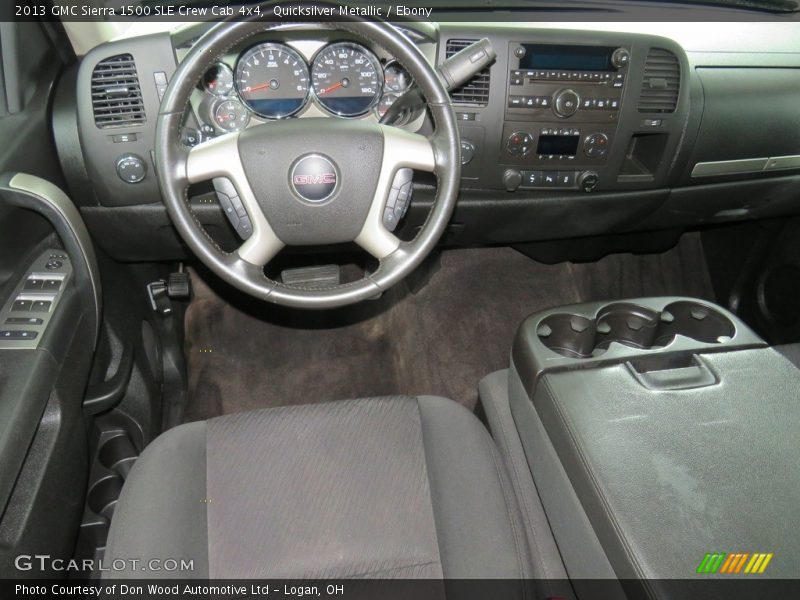 Quicksilver Metallic / Ebony 2013 GMC Sierra 1500 SLE Crew Cab 4x4