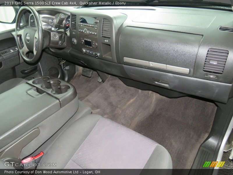 Quicksilver Metallic / Ebony 2013 GMC Sierra 1500 SLE Crew Cab 4x4