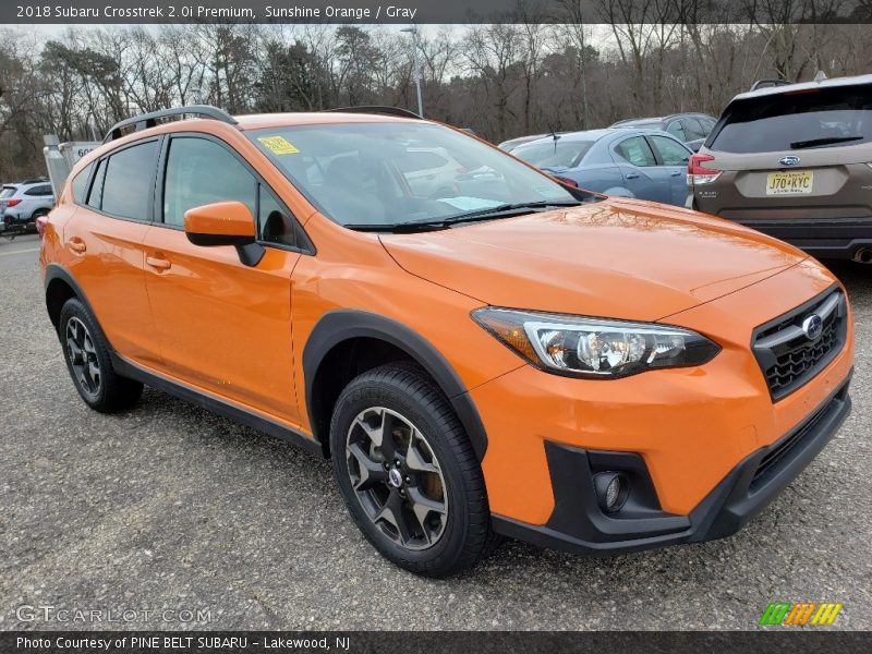 Sunshine Orange / Gray 2018 Subaru Crosstrek 2.0i Premium