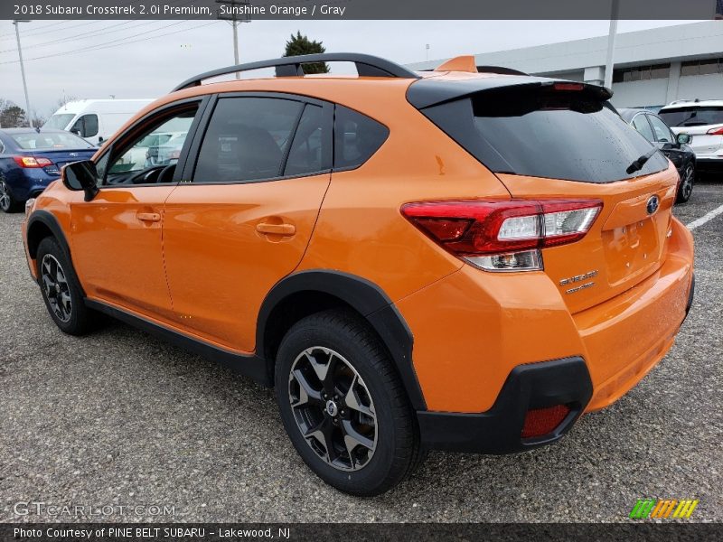Sunshine Orange / Gray 2018 Subaru Crosstrek 2.0i Premium