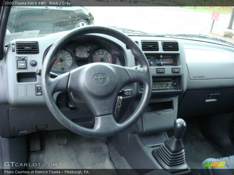 Black / Gray 2000 Toyota RAV4 4WD