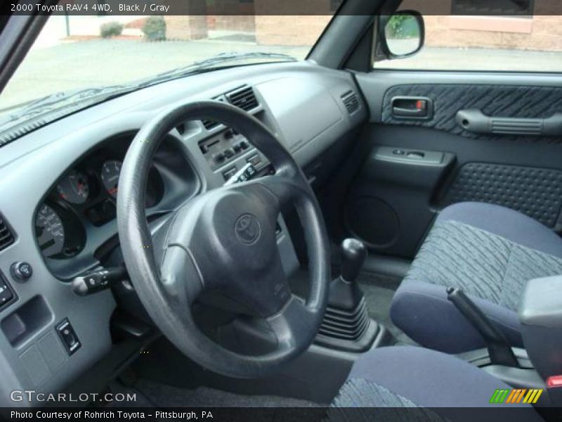 Black / Gray 2000 Toyota RAV4 4WD
