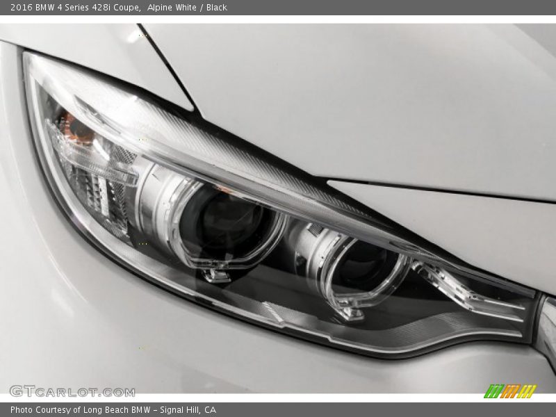 Alpine White / Black 2016 BMW 4 Series 428i Coupe