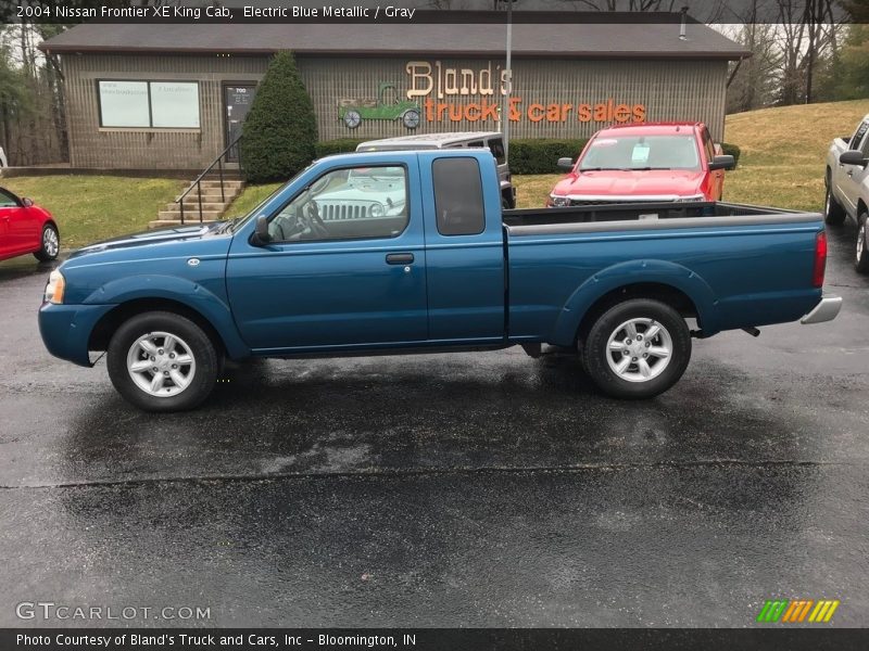 Electric Blue Metallic / Gray 2004 Nissan Frontier XE King Cab