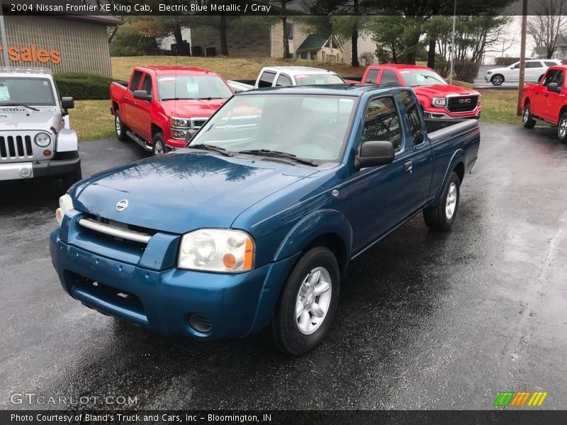Electric Blue Metallic / Gray 2004 Nissan Frontier XE King Cab