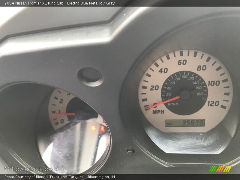 Electric Blue Metallic / Gray 2004 Nissan Frontier XE King Cab