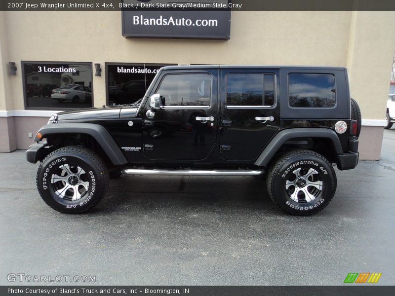 Black / Dark Slate Gray/Medium Slate Gray 2007 Jeep Wrangler Unlimited X 4x4